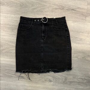 Dynamite Black Mini Skirt with Belt size medium